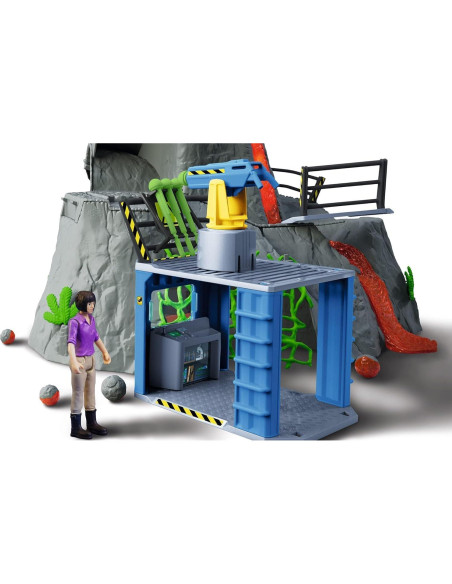 Campamento Base Volcánico Schleich con Dinosaurios y LED