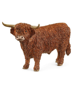 Figura Toro Highland Schleich - Juguete Realista 13.7 cm