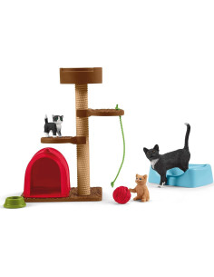 Set de Juego Schleich Gatos y Gatitos 9 Piezas Realistas 2