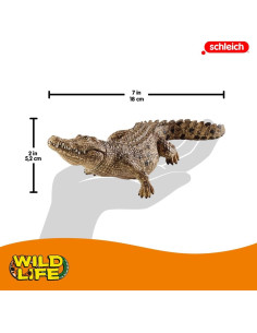 Cocodrilo Schleich Vida Salvaje Juguete Realista 18x5cm 2