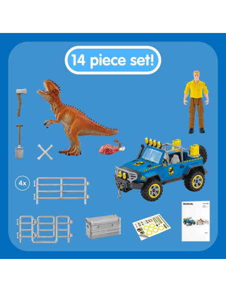 Camión de Juguete Schleich con Dinosaurios 15 Piezas 4-12 Años