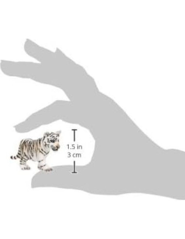 Cachorro de Tigre Blanco Schleich 6.86x6.86 cm Juguete