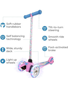 Scooter Voyager Peppa Pig 3 Ruedas Iluminadas 65 cm 2