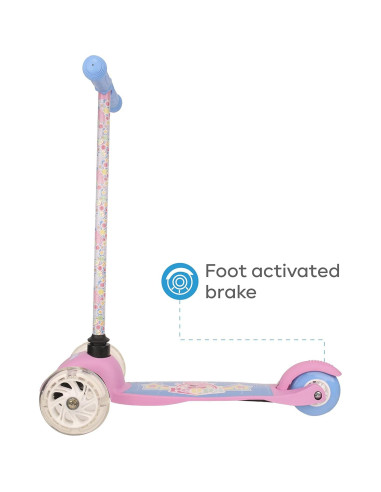 Scooter Voyager Peppa Pig 3 Ruedas Iluminadas 65 cm