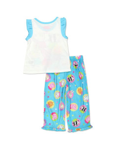 Pijamas Peppa Pig para Niñas 2 Piezas Manga Corta Azul 2