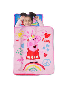Colchoneta para Niños Peppa Pig 116.8x53.3 cm con Almohada y Manta
