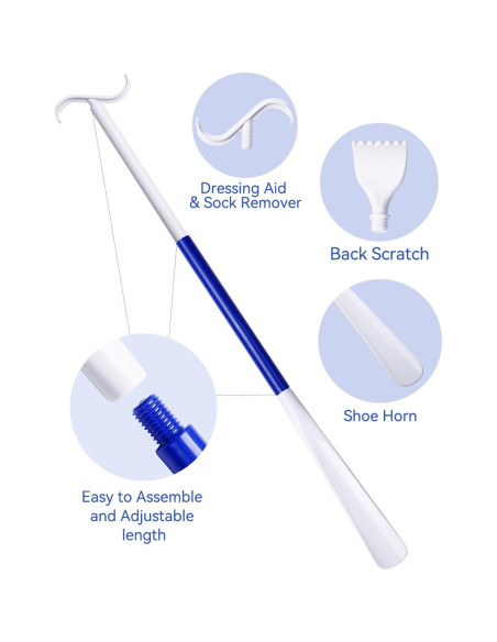 Cuña de Zapatos Larga MarginZen 90 cm con Rasca Espaldas