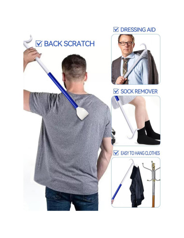 Cuña de Zapatos Larga MarginZen 90 cm con Rasca Espaldas