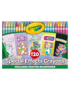 Conjunto de 120 Crayones Crayola - Efectos Especiales para Niños