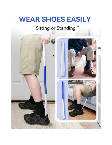 Cuña de Zapatos Larga MarginZen 90 cm con Rasca Espaldas