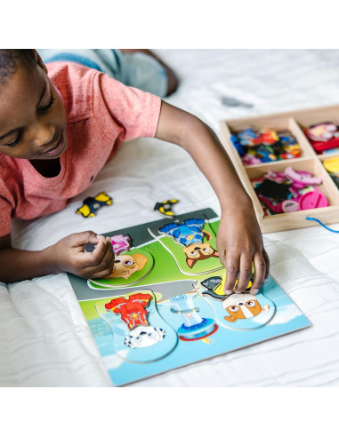 Juego Magnético de Madera PAW Patrol Melissa & Doug 64 Piezas