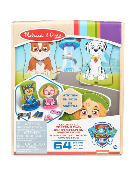 Juego Magnético de Madera PAW Patrol Melissa & Doug 64 Piezas
