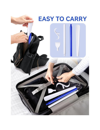 Cuña de Zapatos Larga MarginZen 90 cm con Rasca Espaldas