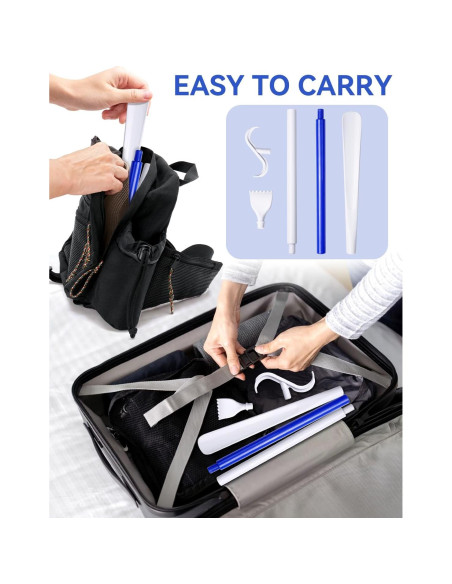 Cuña de Zapatos Larga MarginZen 90 cm con Rasca Espaldas