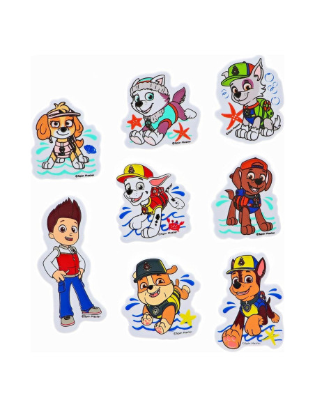 Set de 8 Adherencias de Baño PAW Patrol - Juguetes Divertidos