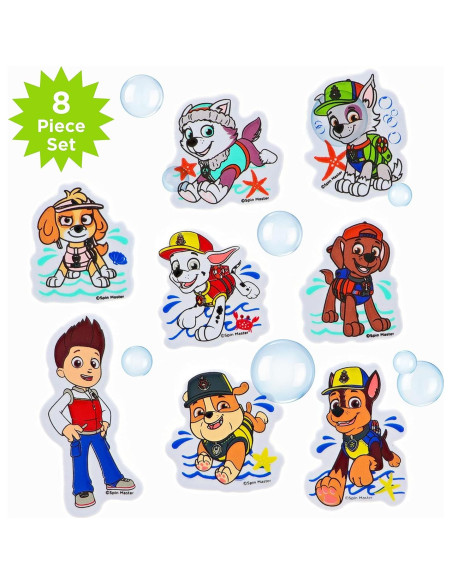 Set de 8 Adherencias de Baño PAW Patrol - Juguetes Divertidos