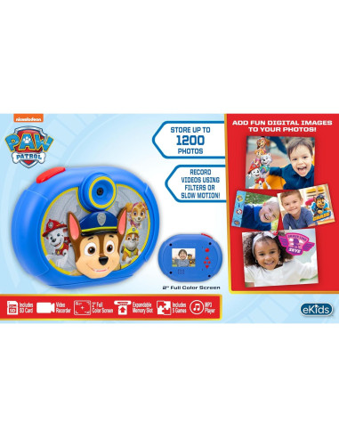 Cámara Digital para Niños eKids Paw Patrol PW-533 Azul