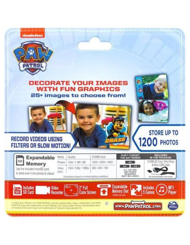 Cámara Digital para Niños eKids Paw Patrol PW-533 Azul