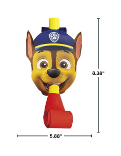 Sopladores de Fiesta Paw Patrol Únicos - Paquete de 8 2