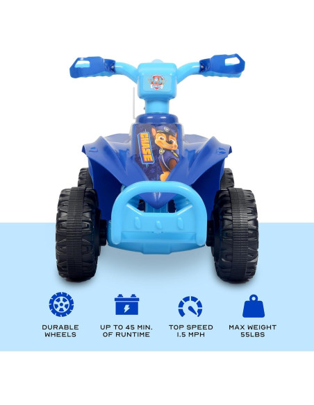 Cuatrimoto Paw Patrol Chase 6V para Niños - Juguete Seguro