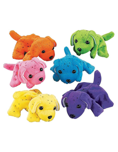 Perros de Peluche Neon - 12 Unidades Colores Surtidos