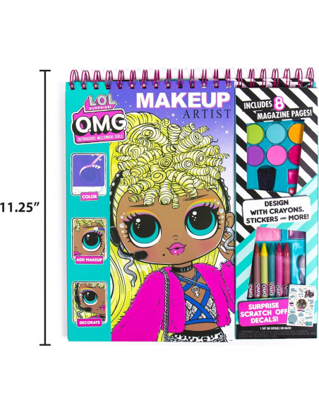 Kit de Manualidades de Maquillaje L.O.L. OMG - 130 Diseños