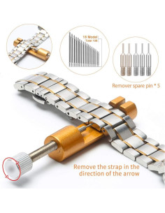 Kit de Herramientas para Reloj Kingsdun 168 Piezas con Estuche 2