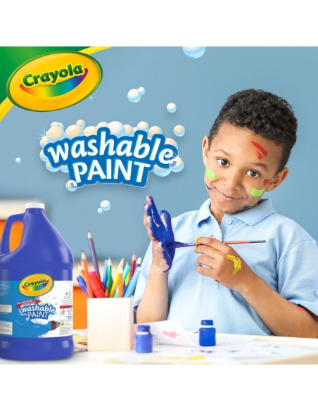 Pintura Lavable Crayola 1 Galón Azul para Niños