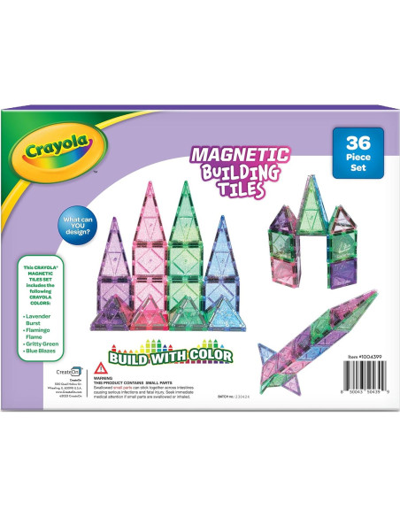 Azulejos Magnéticos Crayola Brillantes Set 36 Piezas
