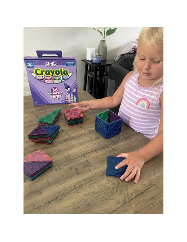 Azulejos Magnéticos Crayola Brillantes Set 36 Piezas