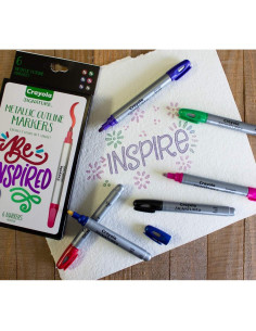 Marcadores Metálicos Crayola 6 Piezas para Caligrafía 2