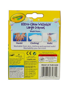 Crayones Lavables Grandes Crayola 16 Colores - 2 Paquetes 2