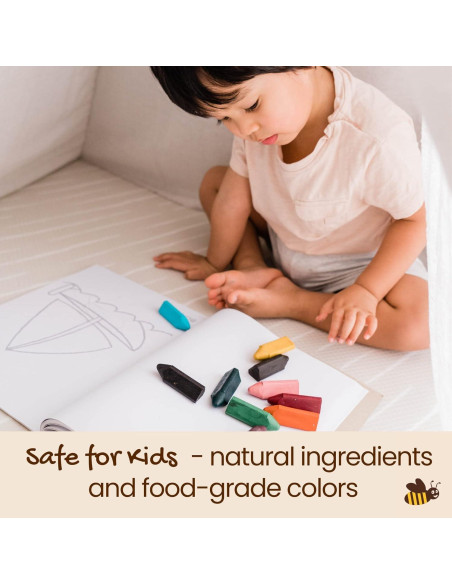 Crayones Triangulares Honeysticks - 10 Colores No Tóxicos