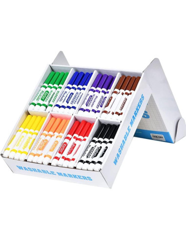 Marcadores Lavables Rarlan 160 Unidades 8 Colores para Niños