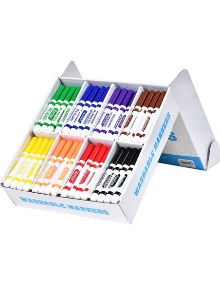 Marcadores Lavables Rarlan 160 Unidades 8 Colores para Niños