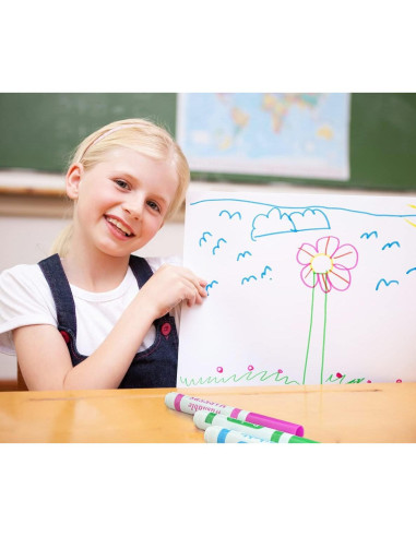 Marcadores Lavables Rarlan 160 Unidades 8 Colores para Niños