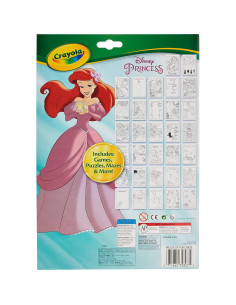 Libro de Colorear Crayola Princesas Disney 32 Páginas y 7 Marcadores 2