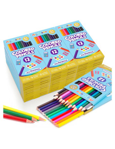Lápices de Colores Aigybobo 432 Unidades 36 Paquetes