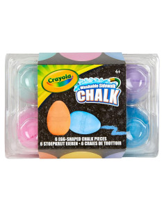 Set de Tiza Crayola 6 Unidades Antirrollo No Tóxica