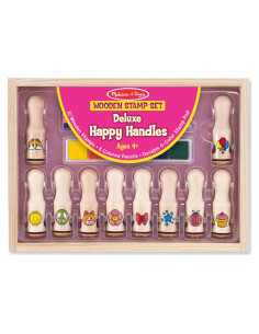 Set de Sellos de Goma Melissa & Doug con 10 Diseños y 5 Lápices