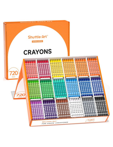 Crayones Shuttle Art 720 Piezas Multicolor No Tóxicos