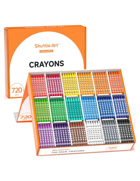 Crayones Shuttle Art 720 Piezas Multicolor No Tóxicos