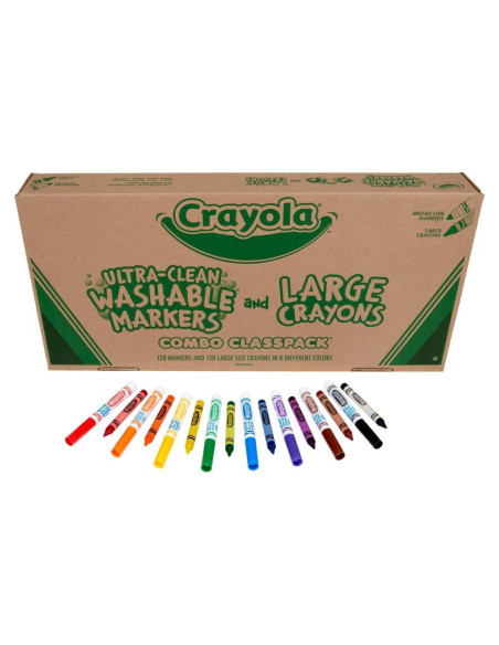 Paquete de Crayones y Marcadores Crayola 256 Unidades