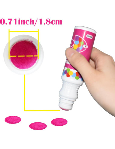 Marcadores de Puntos Yuanhe - 10 Colores Lavables para Niños