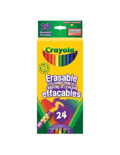 Lápices de Colores Borrables Crayola 24 Unidades 170g