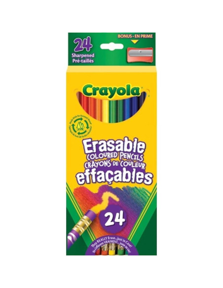 Lápices de Colores Borrables Crayola 24 Unidades 170g