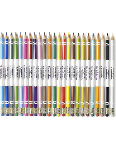 Lápices de Colores Borrables Crayola 24 Unidades 170g