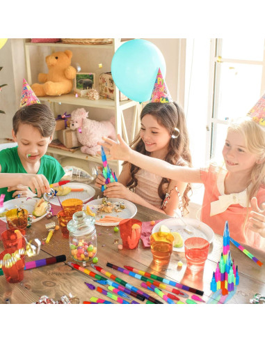 28 Crayones Apilables Eersida Multicolor para Niños