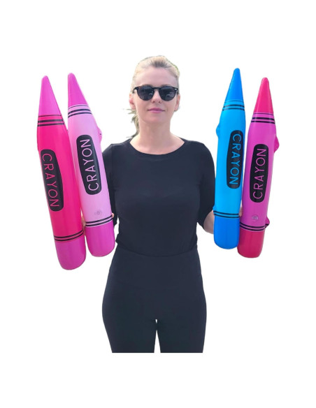 Crayones Inflables Coloridos Zugar Land Paquete de 12