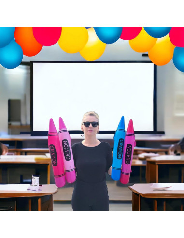 Crayones Inflables Coloridos Zugar Land Paquete de 12